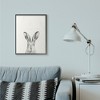 Stupell Industries Bunny Rabbit Portrait Grey Framed Giclee Art - 3 of 4