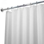 GoodGram Hotel Collection Waterproof White Fabric Mold And MIldew Resistant Shower Curtain Liner - 72'' W x 72'' L