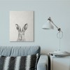 Stupell Industries Bunny Rabbit Portrait Grey Canvas Art, 24" x 30" - 3 of 4