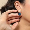 SOHI Women's Blue  Stone Drop Earrings - 3 of 3