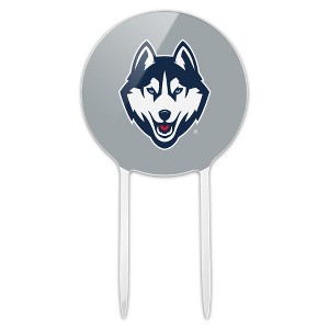 University of Connecticut Huskies Primary Logo Acrylic Cake Topper Party Decoration for Wedding Anniversary Birthday Graduation - 1 of 4
