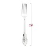 Smarty Had A Party Shiny Baroque Silver Plastic Forks - 600 pcs - 3 of 4