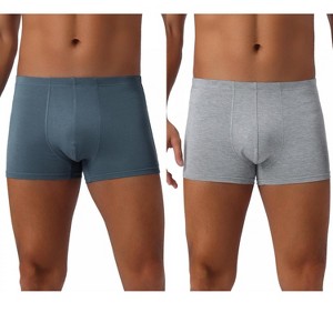INSPIRE CHIC Men's 2 Pack Underwear Regular Fit Comfortable Basic Boxer Briefs - 1 of 4