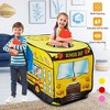 iMountek "Kids Play Tent Foldable Pop Up School Bus Tent Portable Play House with Carry Bag for Indoor/Outdoor Use"Yellow - 2 of 4
