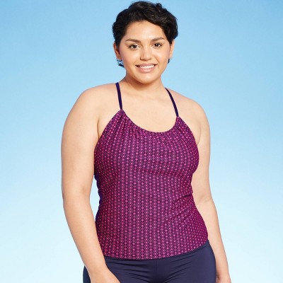 blue tankini swimsuit