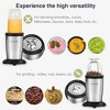 KOIOS PRO 850W Bullet Personal Portable Blender Set Blender with 6-Edge Blade, Coffee Grinder, 3 Large & Small To-Go Cups, 2 Spout Drinking Lids - 2 of 3