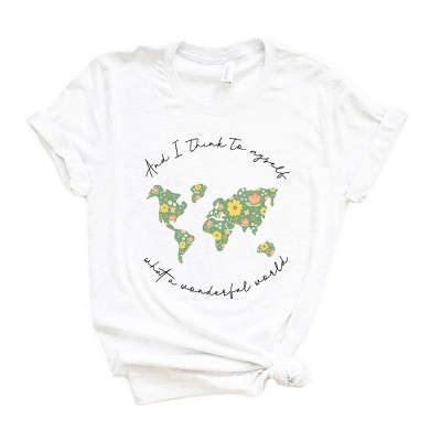 Simply Sage Market Women's What A Wonderful World Short Sleeve Graphic Tee