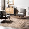 Nuloom Hilda Medallion Easy-Jute Pet Friendly Machine Washable Area Rug - 2 of 4