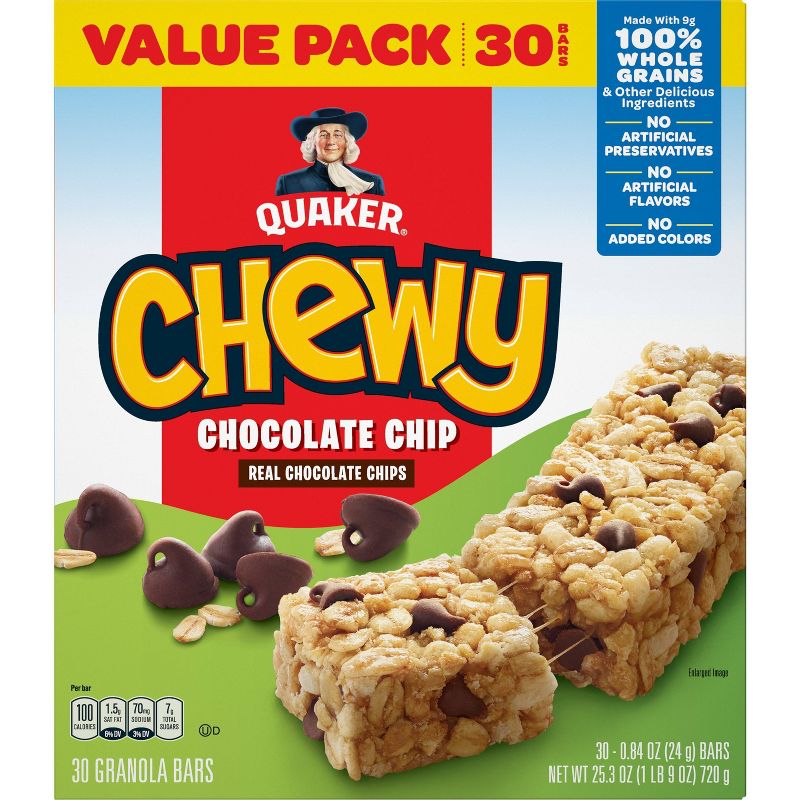 Quaker Chewy Chocolate Chip Granola Bars, 3 of 9