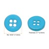 Unique Bargains Resin Craft DIY Round Flat 4-Hole Replacement Sewing Buttons 10 Pcs - 2 of 4