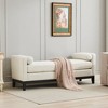 Mlmh & Kngwa 66.3"W Upholstered Entryway Bench, End of Bed Ottoman Bench with 2 Bolster Pillows - 2 of 4