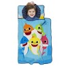 NoJo Baby Shark Toddler Nap Mat - Includes Removable Pillow and Attached Fleece Blanket - 3 of 4