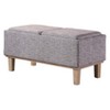 Storage Bench Wood Legs-Ore International - 3 of 4