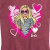 Women's - Barbie - Sketchy Hearts Barbie Short Sleeve Graphic T-Shirt - 2 of 4