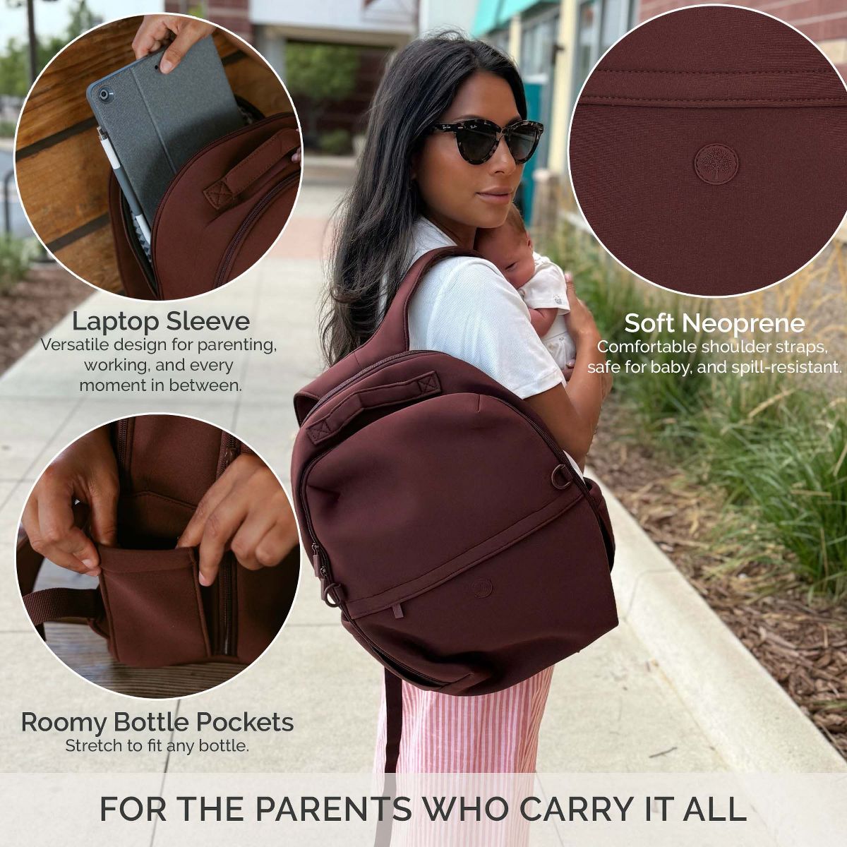 Parker Baby Co. Drift Neoprene Diaper Backpack - thumbnail 6
