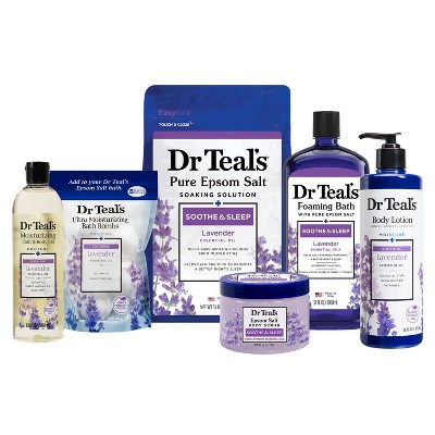  Dr Teal's Foaming Bath with Pure Epsom Salt, Soothe & Sleep  with Lavender, 34 fl oz (Packaging May Vary) : Bath Minerals And Salts :  Beauty & Personal Care