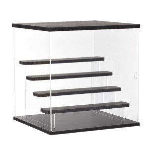 Unique Bargains Clear LED Light Dustproof Assembled Display Box for Collectibles - 1 of 4