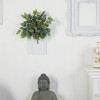 Nearly Natural 14-in Mixed Ficus, Fittonia and Berries Bush Artificial Plant (Set of 6) - 2 of 2