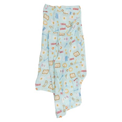 Loulou Lollipop Muslin Swaddle Blanket - Breakfast Blue