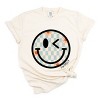 Simply Sage Market S.W.Smiley Checkered Smiley Face Garment Dyed Tee - 2 of 4