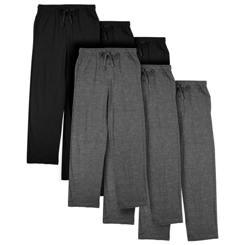 Men's 6pk Graphite Heather & Black Sleep Pajama Pants : Target