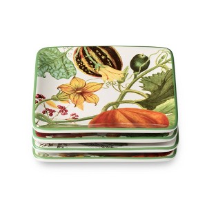 Certified International (Set of 4) 6" Harvest Fields Canape Plates - 1 of 2