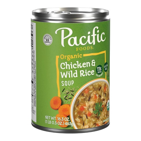 Pacific Foods Organic Gluten Free Chicken & Wild Rice Soup - 16.3