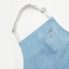 Solino Home Kitchen Linen Apron Blue 32 x 27 Inches - 3 of 4