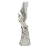 Roman 21" Praying Angel with Wings Resin Outdoor Garden Statue Gray - 3 of 4