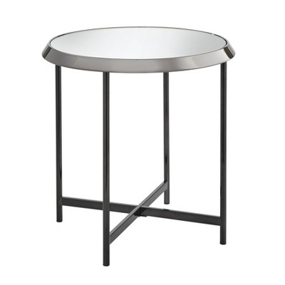  Carly End Table Black Nickel- Buylateral 