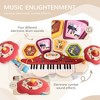Whisen 2-in-1 Kids Piano Keyboard Toy Set with Drumsticks, Stool, Animal Design, Ideal Gift for Ages 3-6 - Multicolored - 2 of 4