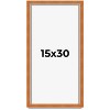 PosterPalooza | Panoramic Classic Brown Picture Frame - UV Acrylic, Foam Board Backing, Hanging Hardware - 2 of 4