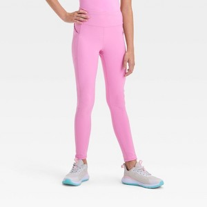 Girls' Everyday Soft Pocket Leggings - All In Motion™ - 1 of 3