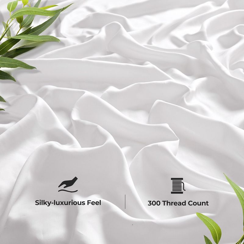 Peace Nest Cooling Tencel Lyocell Sheet Set, Silky Smooth & Breathable, 4 of 9