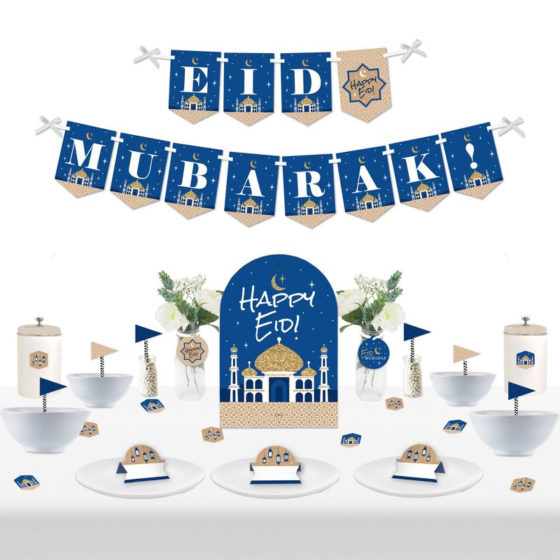 Big Dot of Happiness Eid Mubarak - DIY Happy Eid Party Signs - Ramadan Snack Bar Decorations Kit - 50 Pieces, 1 of 10