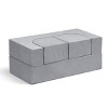 INFURNIC Sofas Modular Kids Sofa Bed Convertible Play Couch for Creative Fun in Playroom, Gray, 40"*20"*16" - 3 of 4