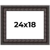 PosterPalooza | 3.5" Wide Ornate Black Picture Frame - UV Acrylic, Backing Board, Hanging Hardware Included - 2 of 4