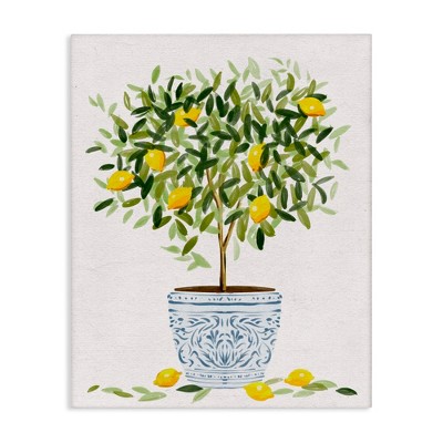 Stupell Industries Lemon Tree Detailed Planter, 24" x 30"