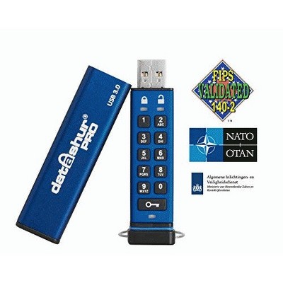 iStorage datAshur PRO 256-bit 4GB USB 3.0 Secure encrypted Flash Drive IS-FL-DA3-256-4