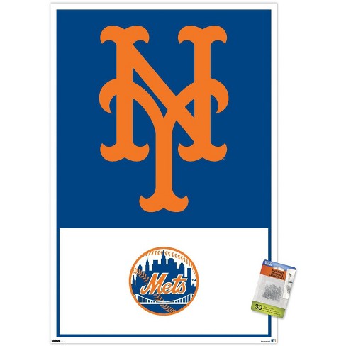 Trends International Mlb New York Mets - Logo 22 Unframed Wall Poster ...