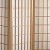 5 ft. Tall Window Pane Shoji Screen - Natural (4 Panels) - image 2 of 3