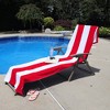 Cabana Striped Cotton Standard Size Towel/ Chaise Lounge Chair Cover by Blue Nile Mills - 2 of 4