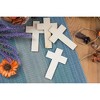 Juvale 25-Pack Unfinished Wood Cross Shaped Cutout for Wooden Craft DIY & Decoration - 3 of 4