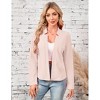 Coolmee Womens' Blazer Long Sleeve Jacket Notch Collar Casual Business Elegant Work Office Coat - 2 of 4
