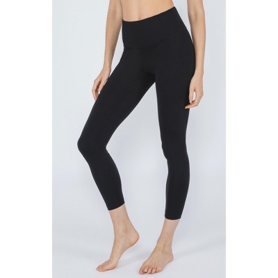 90 Degree By Reflex Womens Powerflex Polygiene High Waist Ankle Legging -  Ocean Indigo - Medium