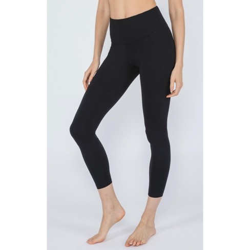 90 Degree by Reflex Faux Leather Cropped Leggings on SALE