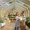 8x10 Ft Greenhouse, Polycarbonate Greenhouse with Adjustable Roof Vent for Outdoors, Aluminum Large Walk-in Greenhouse for Outside Garden, Backyard, - 3 of 4