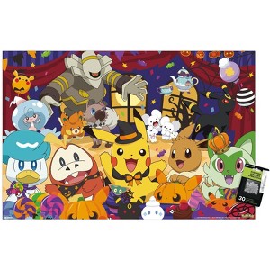 Trends International Pokémon: Halloween Party- Group Unframed Wall Poster Prints - 1 of 4
