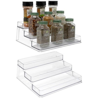 Sorbus Premium 3 tier Spice Rack Organizer Acrylic Spice Organization For Cabinet Multipurpose Shelf Durable Spice Organizer 2 Pack Target