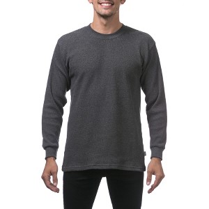 Pro Club Men's Heavyweight Cotton Long Sleeve Crew Neck Thermal Shirt - 1 of 4
